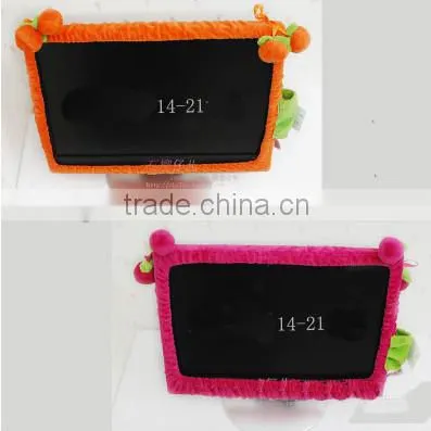 Plush animal TV frame/plush TV frame