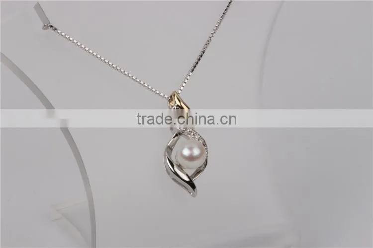 pearl pendant design for girl silver jewelry