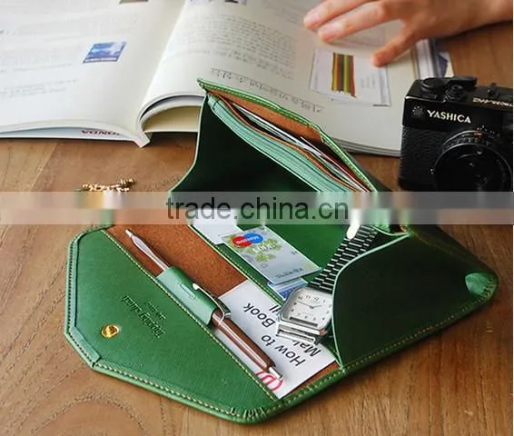 Newest Design Fashion Trendy Multifunctions Leather Wallet Women,Travel Document Passport Holder,Phone Purse