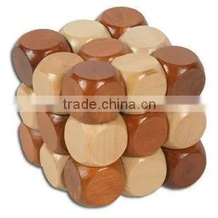 Wholesale educational toy 3d wooden puzzle ,durable wooden snake in toys hobbies