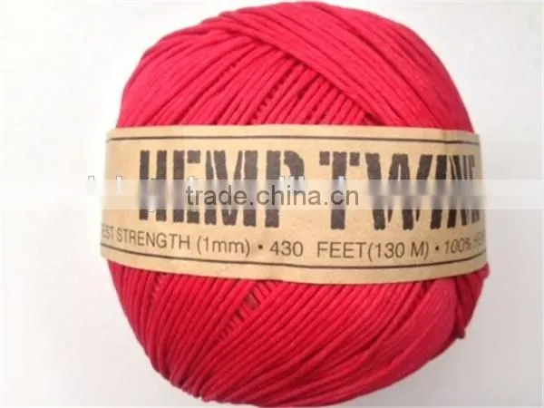 wholesale 1mm Red Hemp Twine Cord For Sale