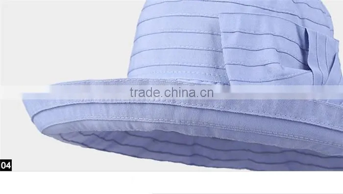 2015 China wholesale latest girl rolled brim sun shade straw hat