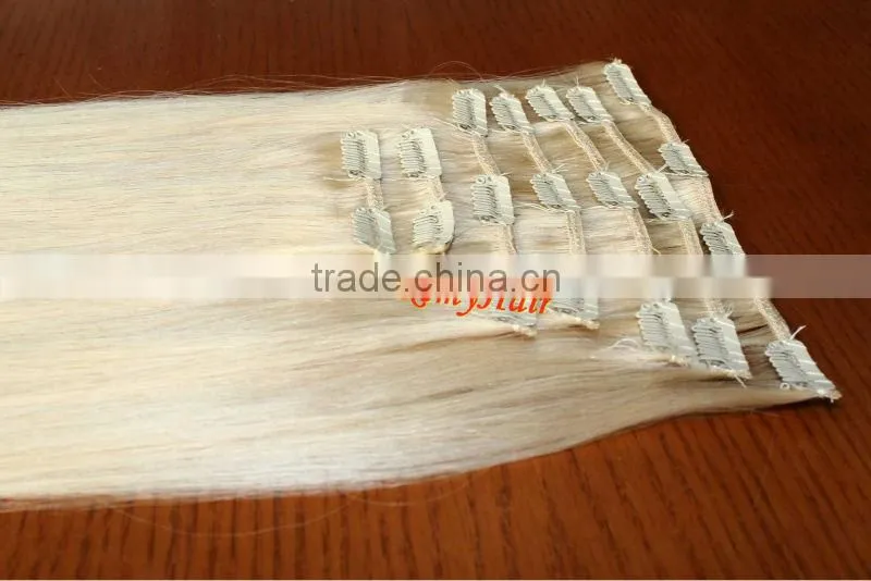 two tone clip in hair extension colored ombre clip in remy hair extension