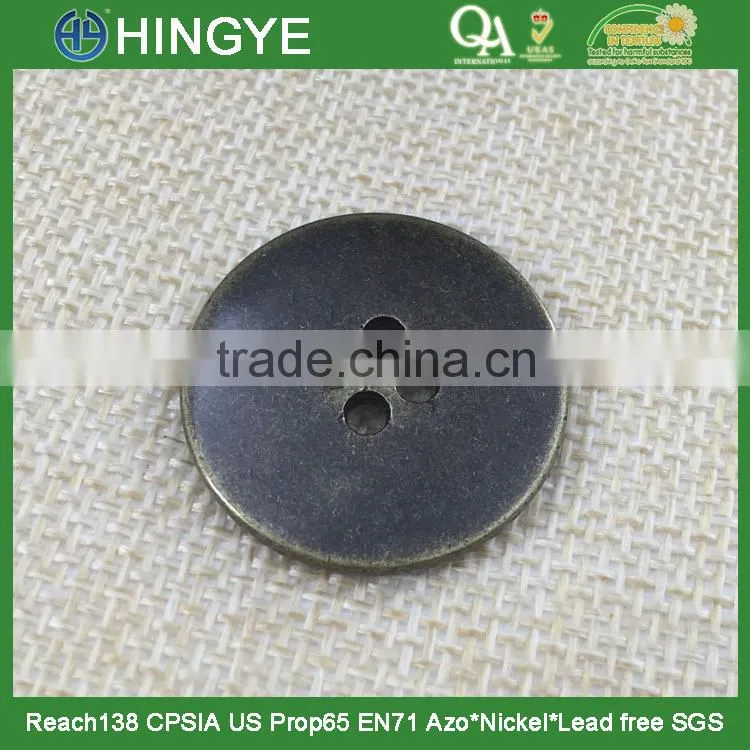 wholesale antique brass 4 holes sew buttons for coat