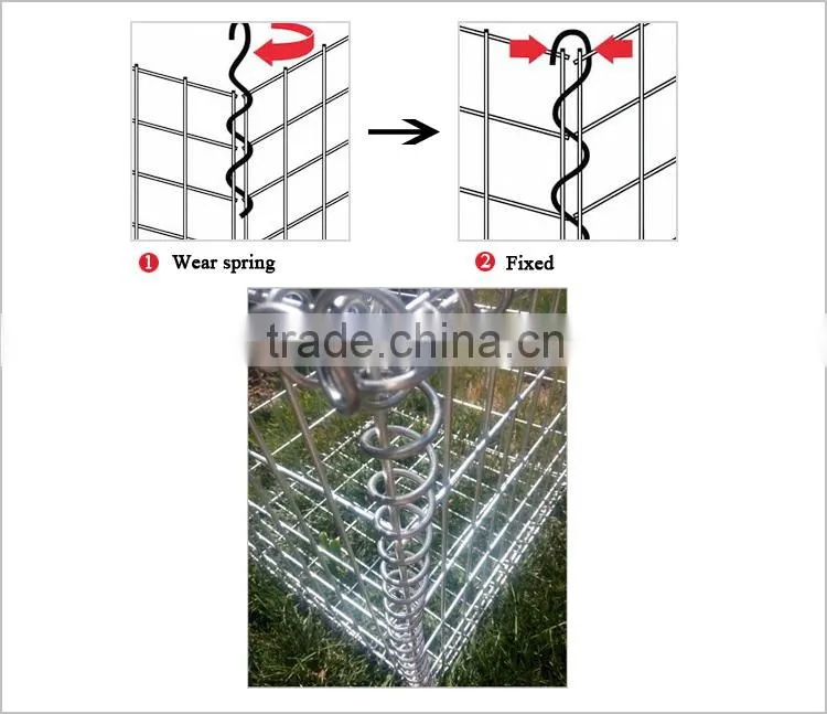 Hebei Factory High Quality square wire mesh storage box / gabion mats