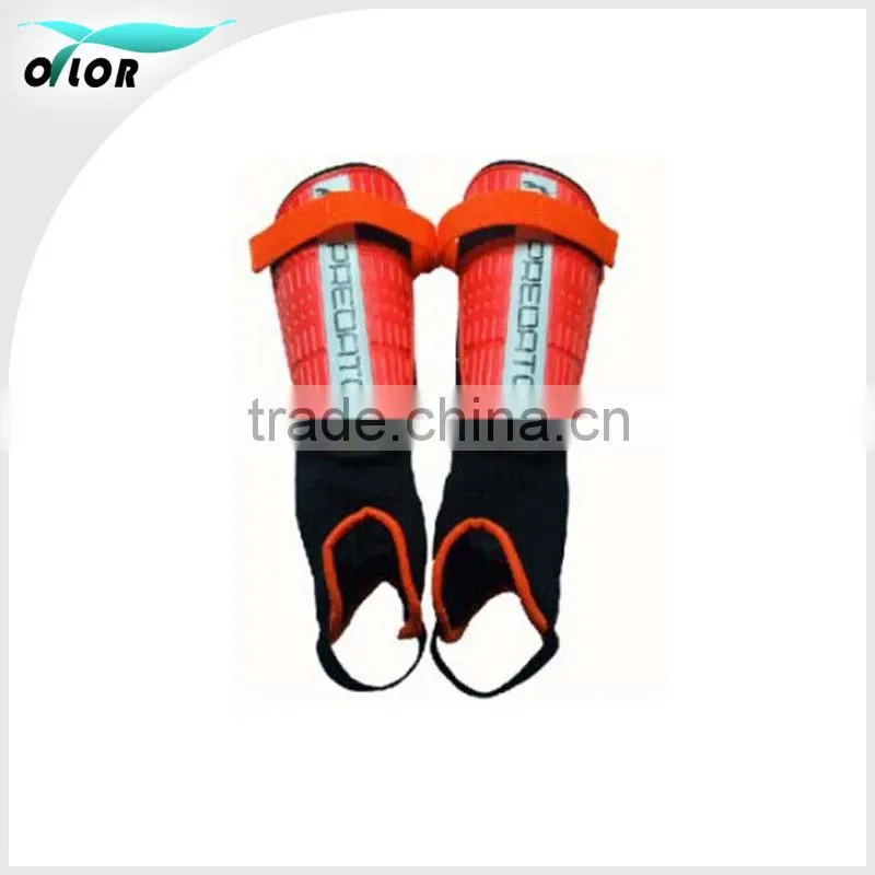 Elastic advanced football shin guard with elastic strap