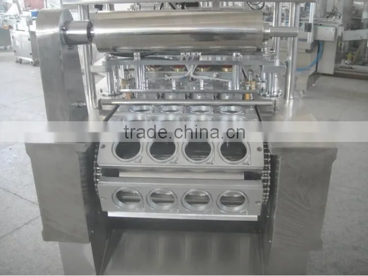 (Skype: hnlily07) 2 Cups Stainless Steel Automatic Filling and Sealing Machine for Pudding Jelly