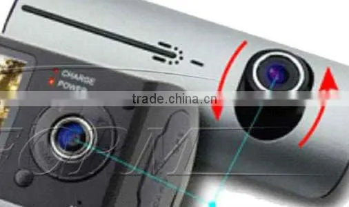 dual view car camera buit in gps