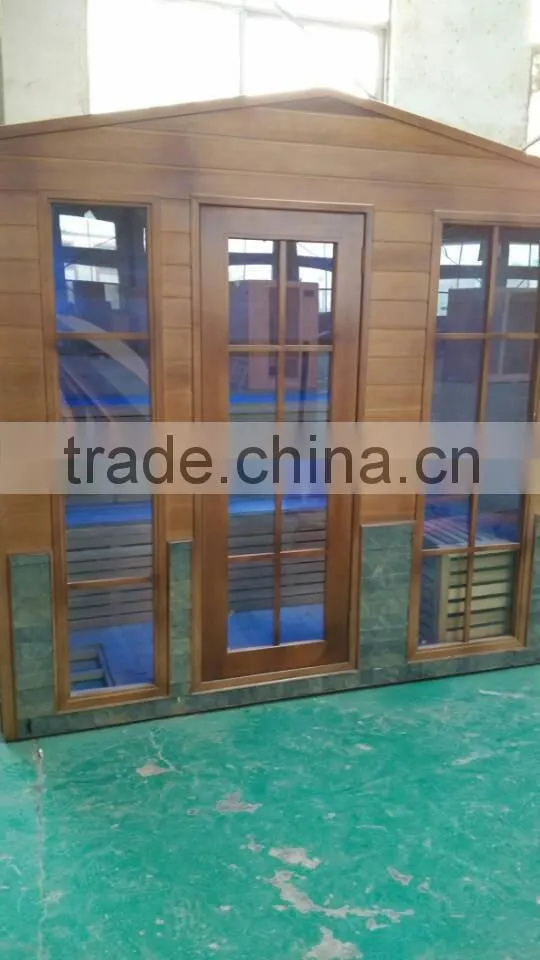 Hemlock deluxe 3 person sauna outdoor,outdoor sauna for sale,outdoor steam sauna room