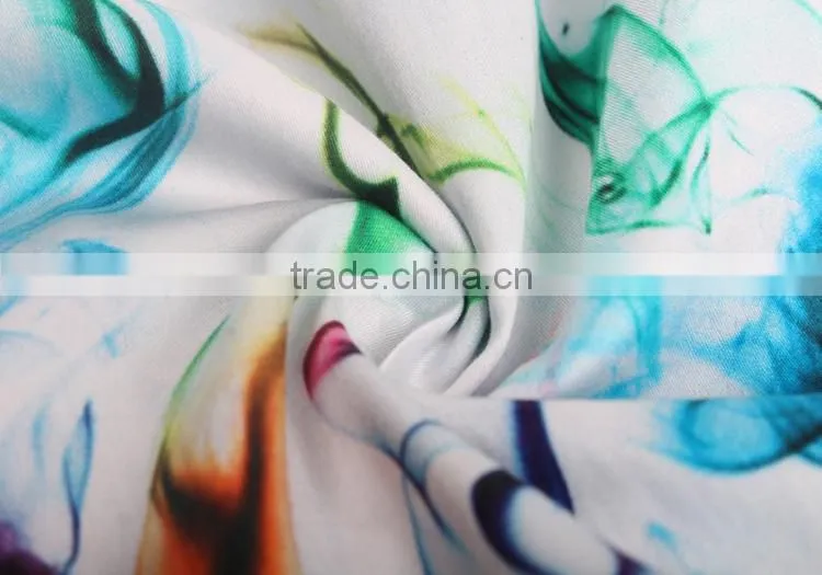 children dresses textile digital print 100% cotton sateen fabric