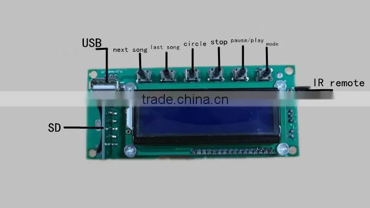 JRHT-G003 bluetooth speaker board with FM radio,support usb sd card