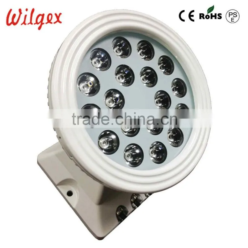 High power dmx round type 18w outdoor ip65 LED Wall washer