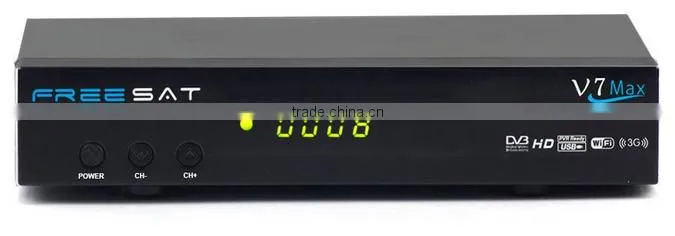 Original manufacture support cccam newcam powrvu biss key 3G youtube DVB-S2 satellite TV decorder freesat V7 max set top box