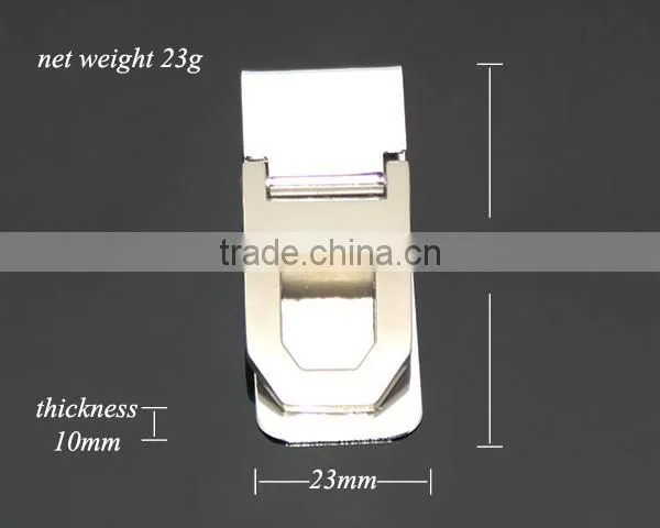 Engrave Hollow Zinc Alloy Pocket Slim Cash Clip Personalized Folding Stainless Steel Metal Money Clip Gift