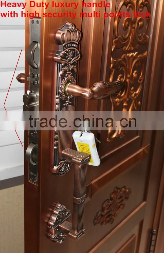 Luxury main door entrance gate COPPER DOOR brass door, extra security & stylish pattern