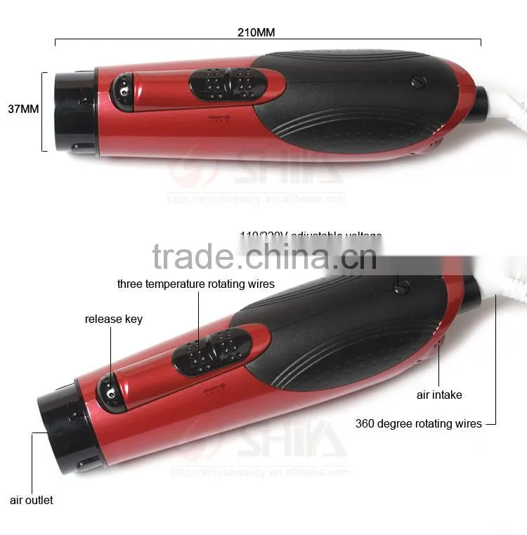 Plastic Bristle Multi-functional Magic Hot Air Styler Roller Brush Pro Salon Hair Dryer Comb And Hair Straightener Factory