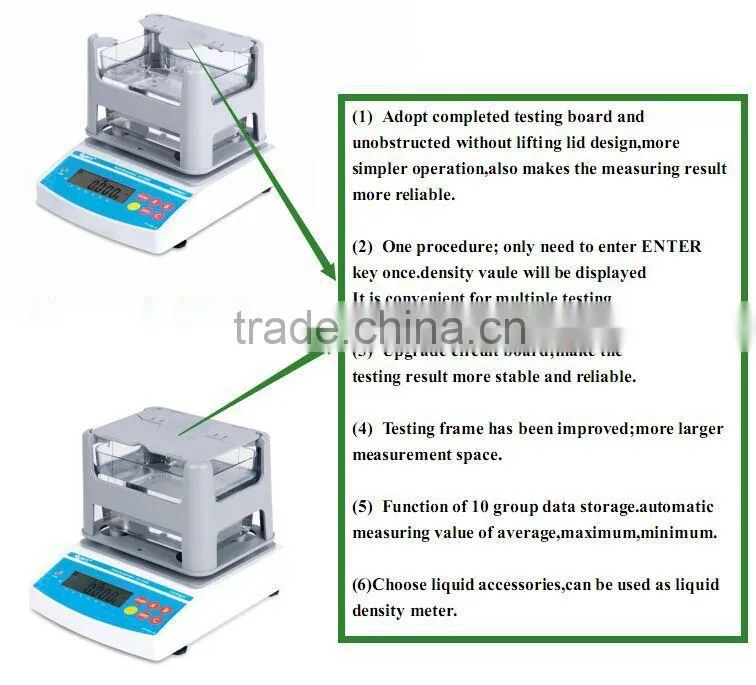 AU-300VM , AU-600VM , AU-900VM , AU-1200VM High Precision Volume,Quality,Change Rate and Density Testing Instrument