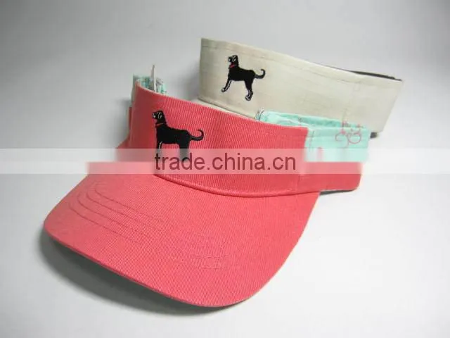 girls cotton twill sun visor