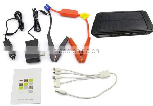12000mah solar charger pocket jump starter power bank solar