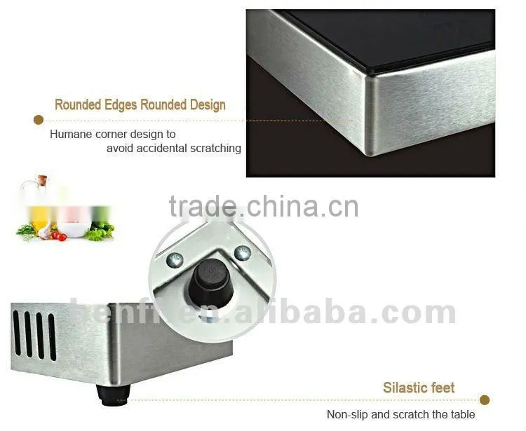 Slim type heat stove small stainless steel bbq grills infrared touch screen