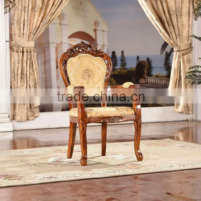 Best seeling durable hand carved wood chair wood dining chair 993B