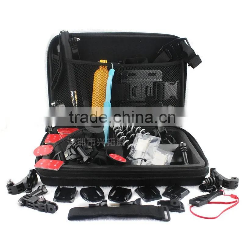 Family Kit 36 in 1 accessories for Gopro Go Pro accessories set Outdoor equipment for surfing selfie car mount tripod