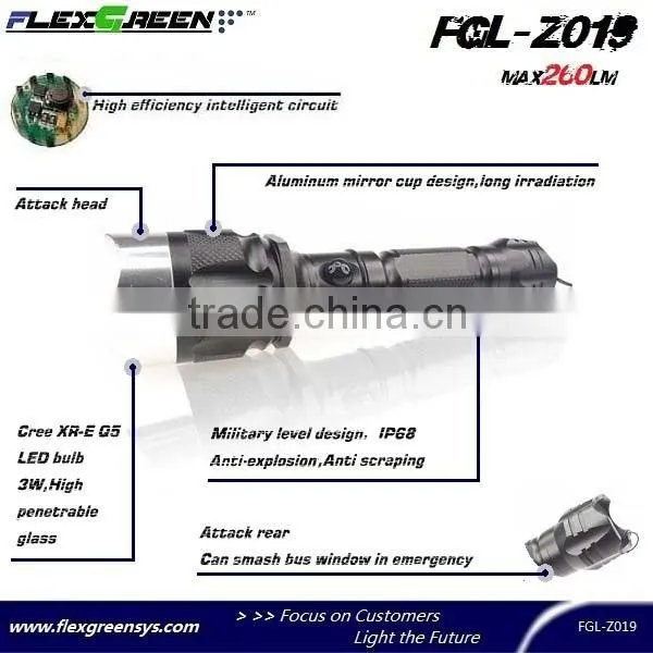 18650 battery charge base Q5 led torch