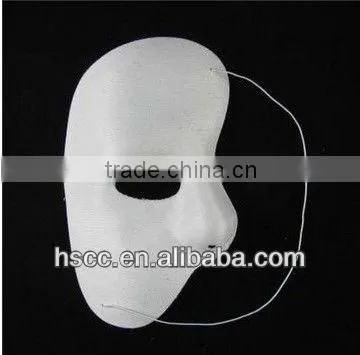 Adult half face masquerade masks pulp & fabric material for men party cosply