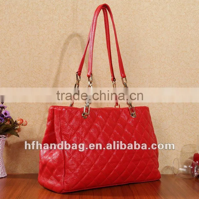 High-quality red ladies' handbag