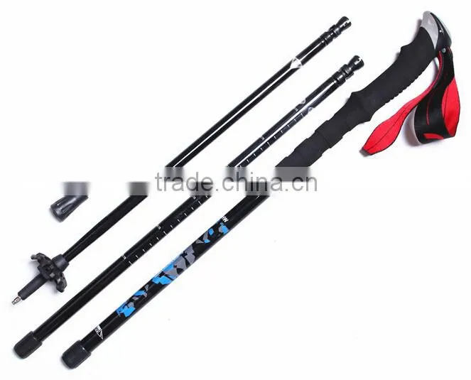 2015 new design Fashion high quality adjusting Telescopic carbon fiber for tubes Walking Stick