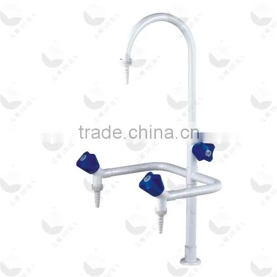 Competitive price Laboratory accessories lab work bench table top acid proof brass cold and hot water faucet