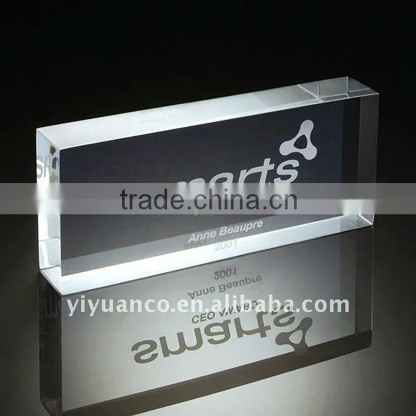 crystal acrylic paperweight for business gift