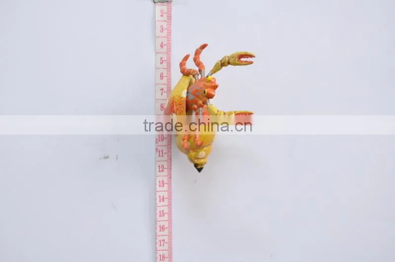 3 inch Plastic Lobster in Conch Fridge Magnet Sea Shells Souvenir Craft
