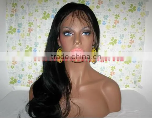 2013 new style 100% human hair 22'' 1# full lace wig