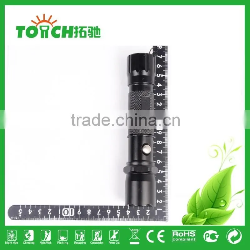 Mini Police Security LED led torch flashlight with campass