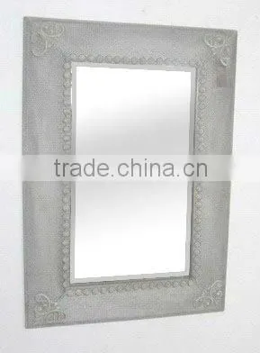 110708WE-Rectangle metal mesh wall mirror