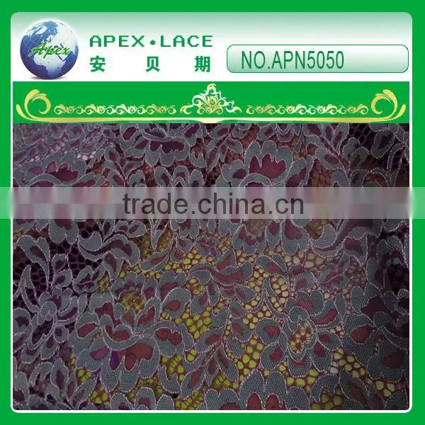 hot!2015 fancy cotton nylon lace APN5050