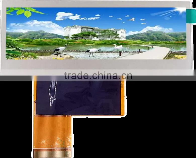 Ultra Wide Bar Stretched LCD 4.6 Inch TFT Lcd panel display with CTP