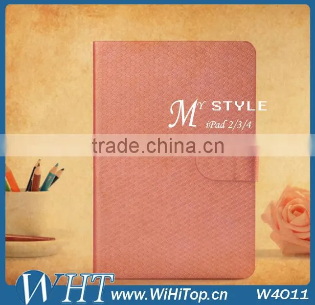 Diamond Leather Case For iPad Mini. Stand Wallet Flip Case For iPad Mni WHTS003