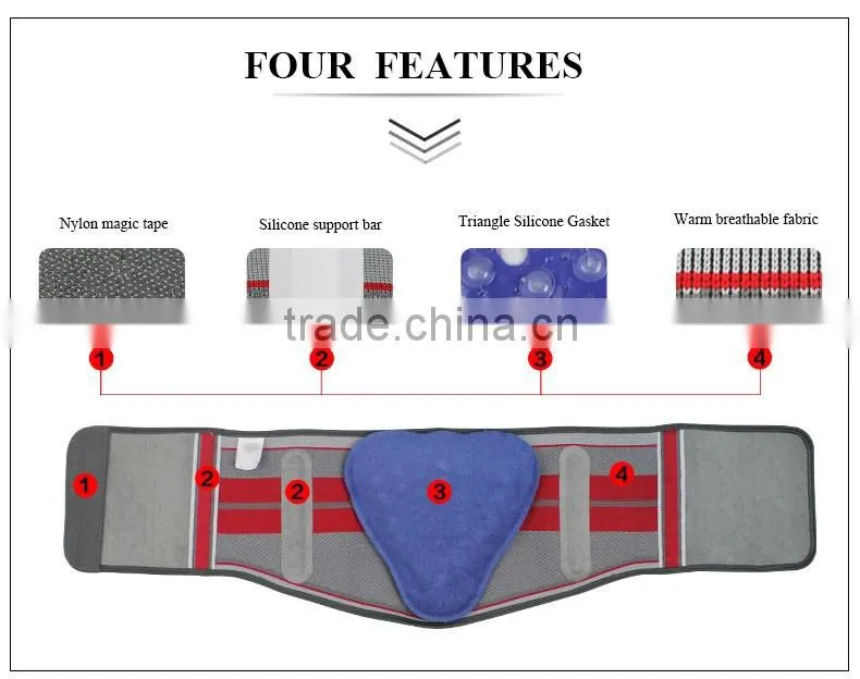 Knitting machine Triangular Silicone gasket upper back support brace online shopping