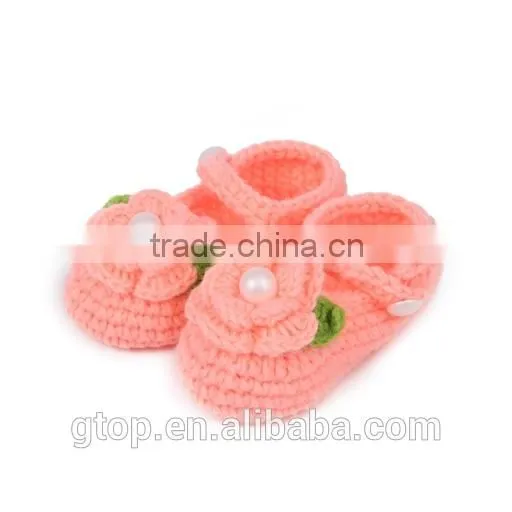 Wholesale Baby Handmade Crochet Shoes Supplier for 1-10 months old S-0033