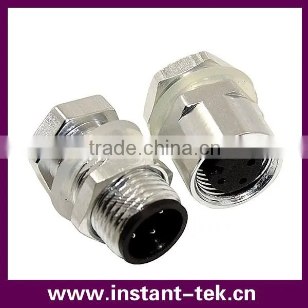 INST XS 9pin metal srcew waterproof airplug connector