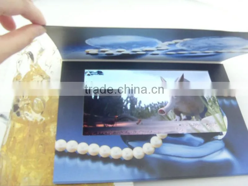 10"lcd video in print card, video in paper cards, video cards