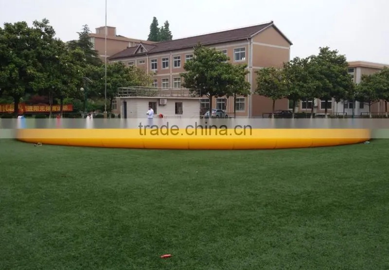 Large 18 dia round China inflatable pools yellow for rental