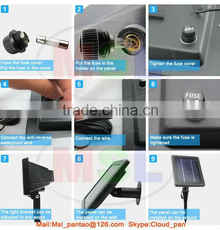 New Design Long Working Time Waterproof Solar LED Flood Light Solar Garden Light Solar Outdoor Light with CE RoHS