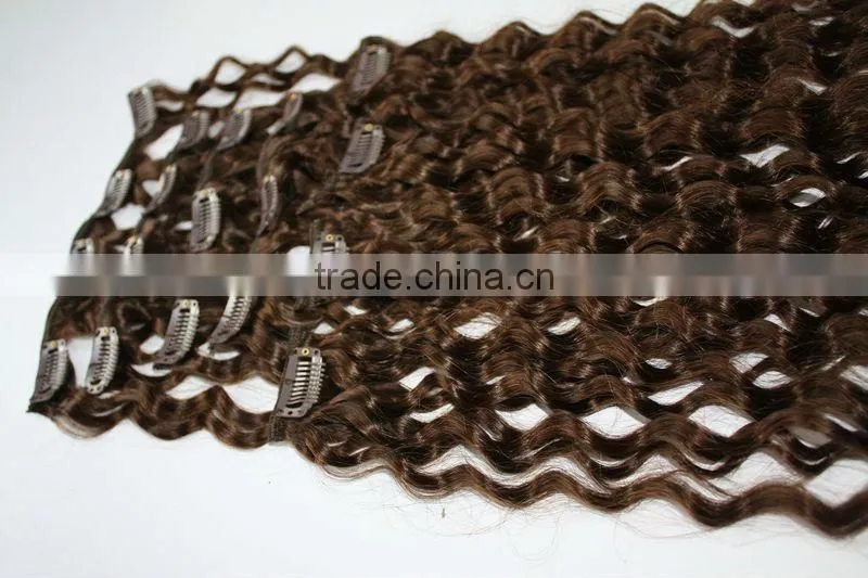 No Tangle Silky 100% Indian Remy Hair Clip In Hair Extension