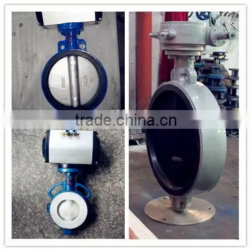 butterfly valves D371X-10 supplier High quality wafer soft Seal gear operated wafer center line wcb butterfly valve