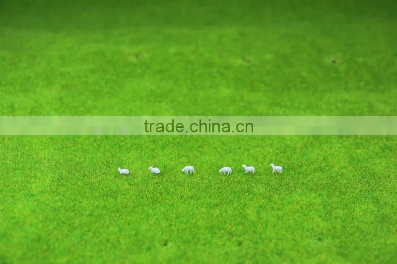 Building model materials, scale sheep for N scale , 1/150 scale farm model sheep ,white sheep
