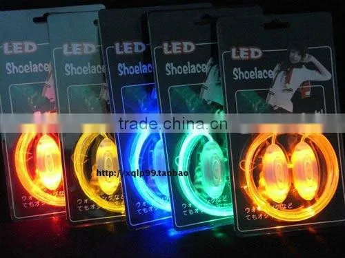 fashionable led glowing electric shoelaces