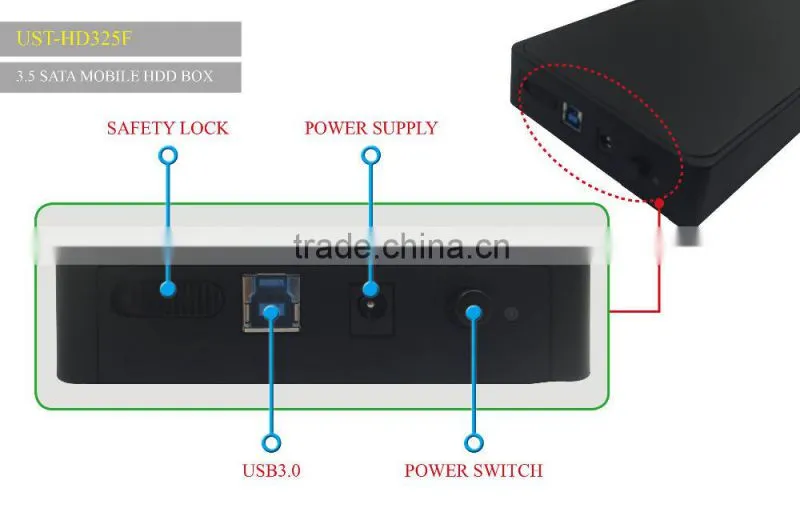 HIGH quality 3.5 mobile HDD box
